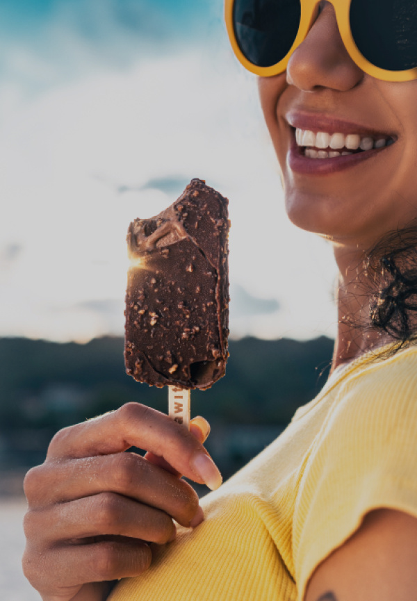 produktová fotografie bio raw veganské zmrzliny